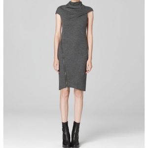 Helmut Lang Gray Sonar Dress